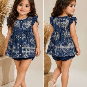 Midnight Bloom Kids Co-ord Set